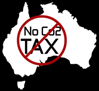 NO Co2 TAX Black